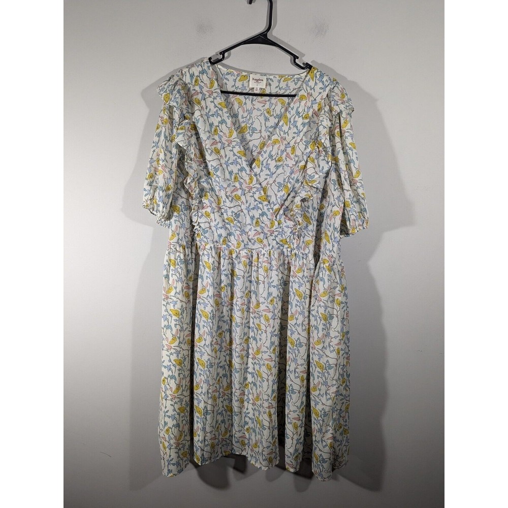 Hayden Los‎ Angeles Women Floral Ruffles Dress Plus Size 1XL